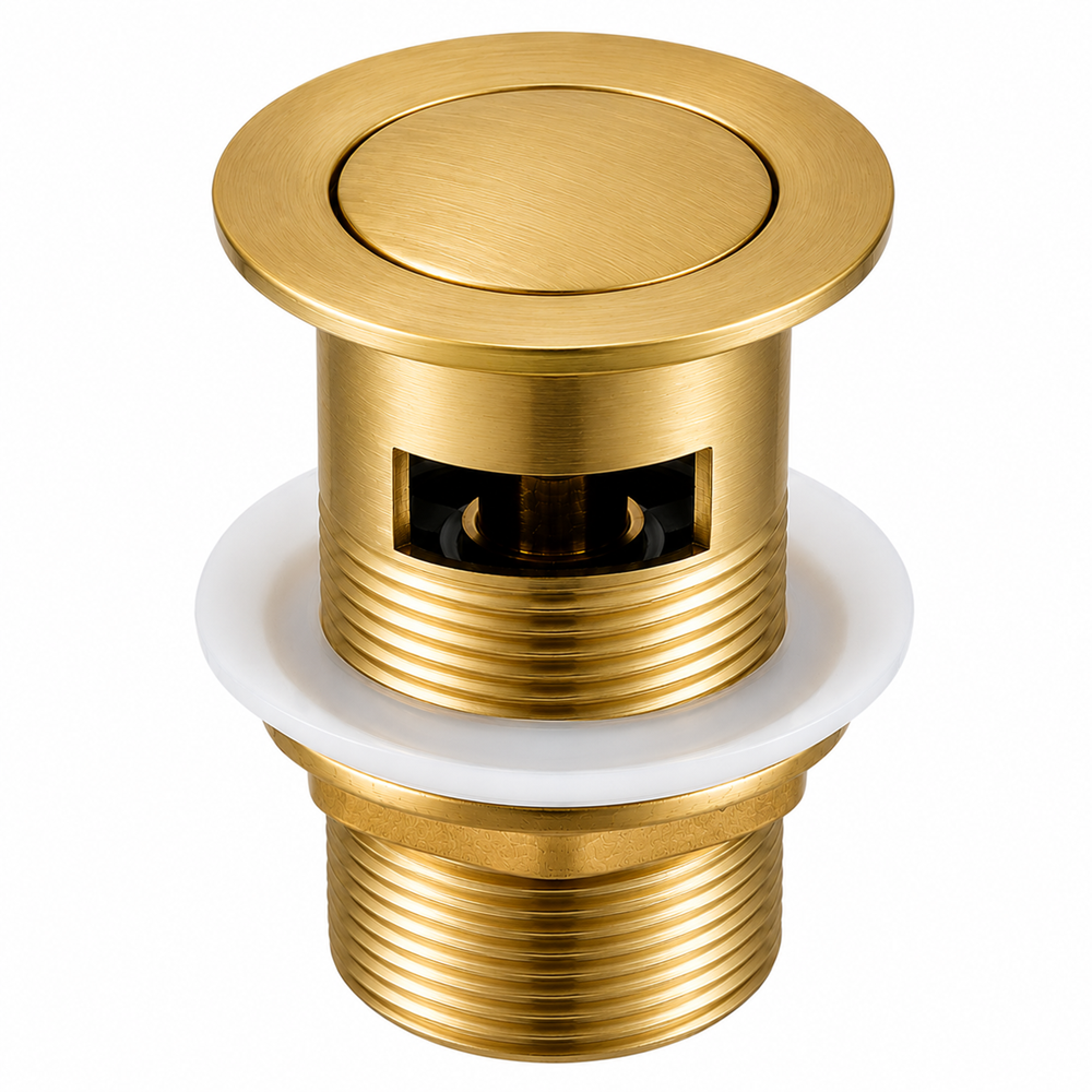 Brass Pop Up Waste with Overflow