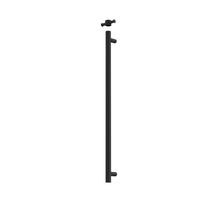 Caroma Liano II Heated Towel Rail Vertical Matte Black (Transformer not included)