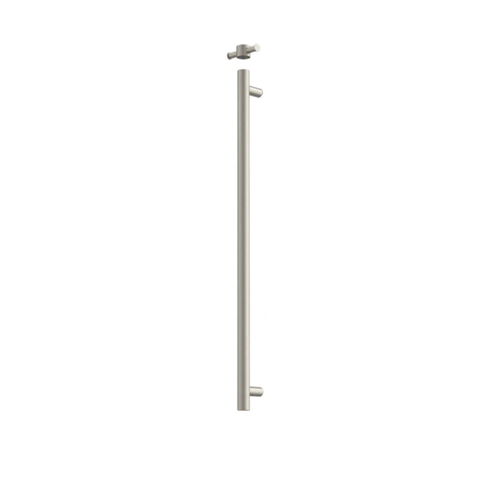 Caroma Liano II Heated Towel Rail Vertical Brushed Nickel (Transformer not included)