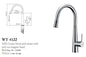 JESS Goose Neck Sink Mixer with Pull Out Magnet Head in Chrome