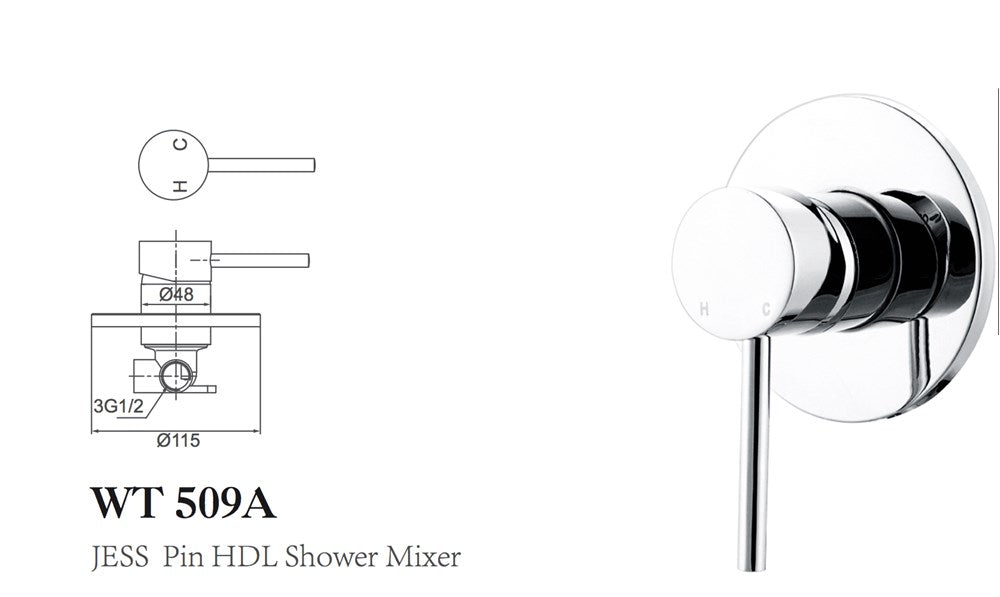 JESS Shower Mixer Chrome