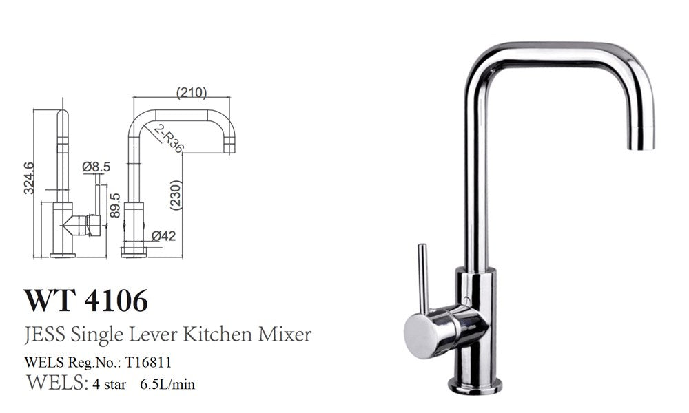 JAMIE Single Lever Kitchen Mixer