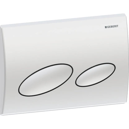 Geberit Kappa20 actuator plate, oval, for dual flush