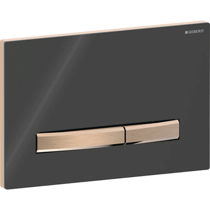 Geberit Sigma50 actuator plate, square, dual flush, metal colour red gold