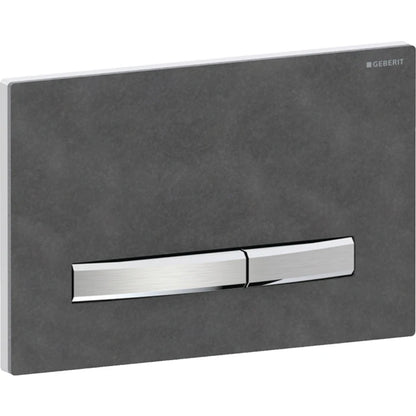 Geberit Sigma50 actuator plate, square, dual flush, metal colour chrome-plated