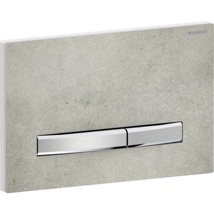 Geberit Sigma50 actuator plate, square, dual flush, metal colour chrome-plated