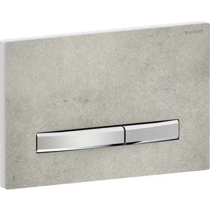 Geberit Sigma50 actuator plate, square, dual flush, metal colour chrome-plated