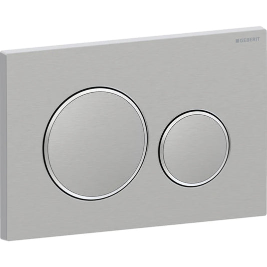 Geberit Sigma20 actuator plate, round, dual flush, screwable