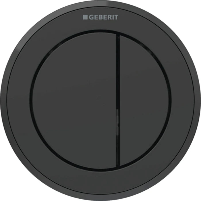 Geberit Type 10 remote flush actuation, round, pneumatic, dual flush, furniture actuator