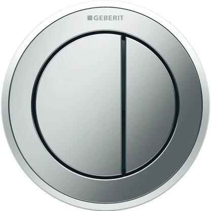 Geberit Type 10 remote flush actuation, round, pneumatic, dual flush, furniture actuator