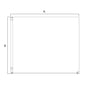 KUBIX Walk In Shower Panel - Chrome