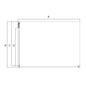 KUBIX Walk In Shower Panel - Chrome