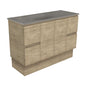SATORI EDGE 1200 SCANDI OAK Vanity On Kick
