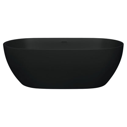 LUCIANA  1700 Matte Black Bath 1690 x 800 x 550mm