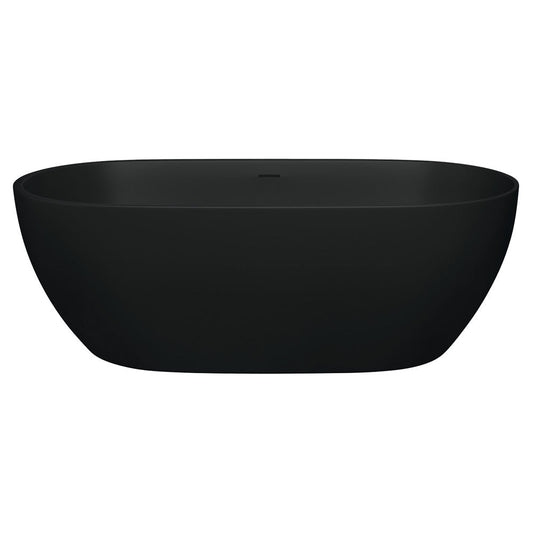 LUCIANA  1700 Matte Black Bath 1690 x 800 x 550mm