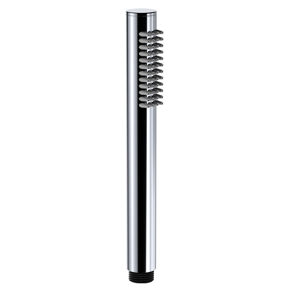 Round Pipe style Hand Held Shower Head Chrome