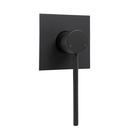 HUSTLE CARE Wall Mixer Matte Black Square Plate