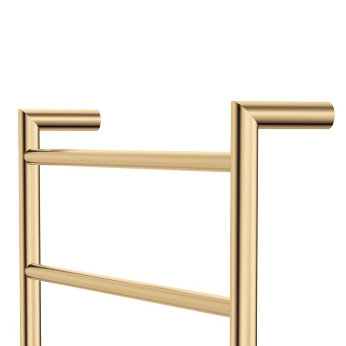Kaya Heated Towel Rail, 600 x 1200mm, Urban Brass