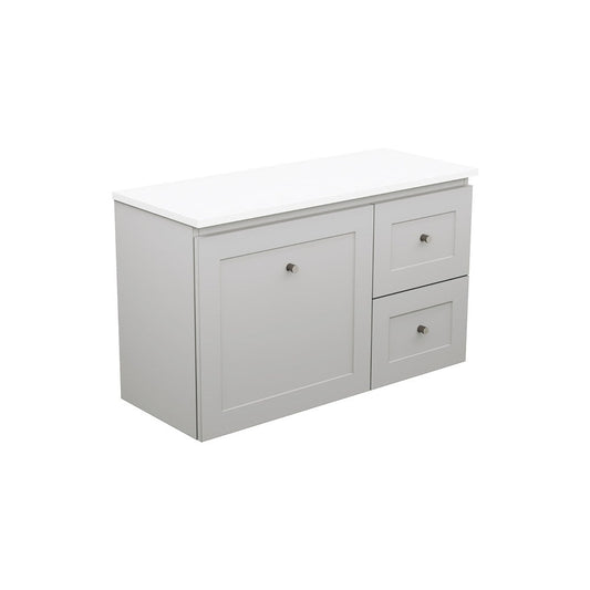 Newport Ensuite Door & Drawer 900 Wall-Hung Vanity