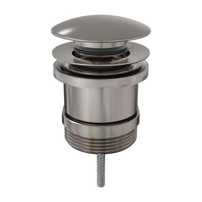 UNIVERSALWASTE 32/40mm Dome Pop Up Pull Out Brushed Nickel