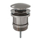 UNIVERSALWASTE 32/40mm Dome Pop Up Pull Out Brushed Nickel