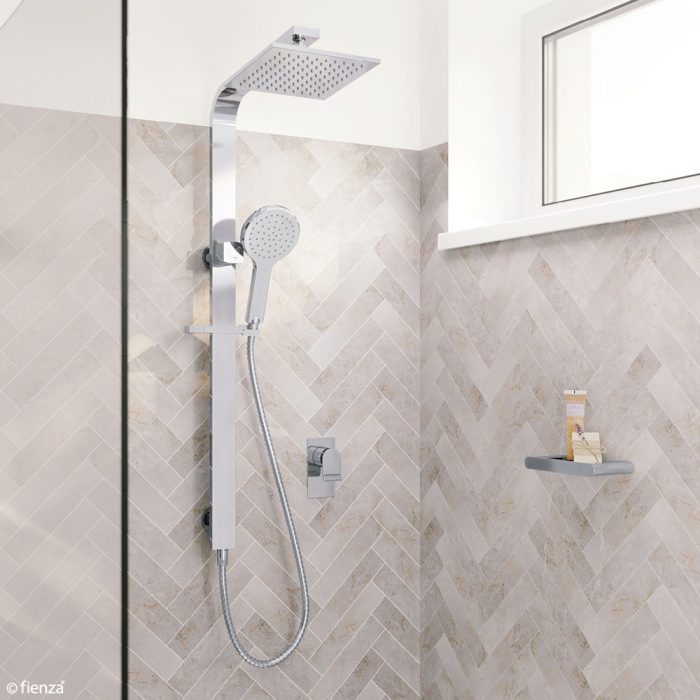 Lincoln Deluxe Twin Shower, Chrome