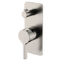 SANSA Diverter Mixer Brushed Nickel Soft Square Plate