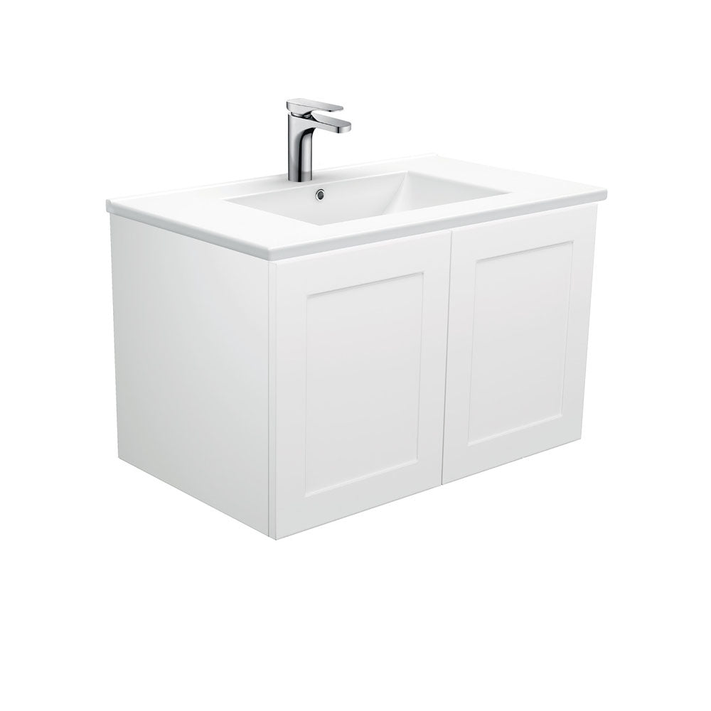 DOLCE Ceramic 750 MILA SHAKER Wall Hung Cab No Handles Left 1TH