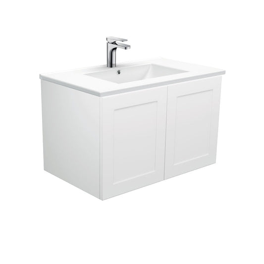 DOLCE Ceramic 750 MILA SHAKER Wall Hung Cab No Handles Left 1TH