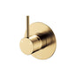 KAYA UP Wall Mixer Urban Brass Large Round Plate