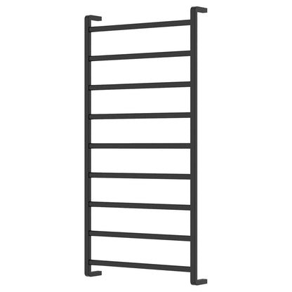 KOKO Heated Towel Rail 60120 Matte Black (9 Bars) 600x1200x100mm