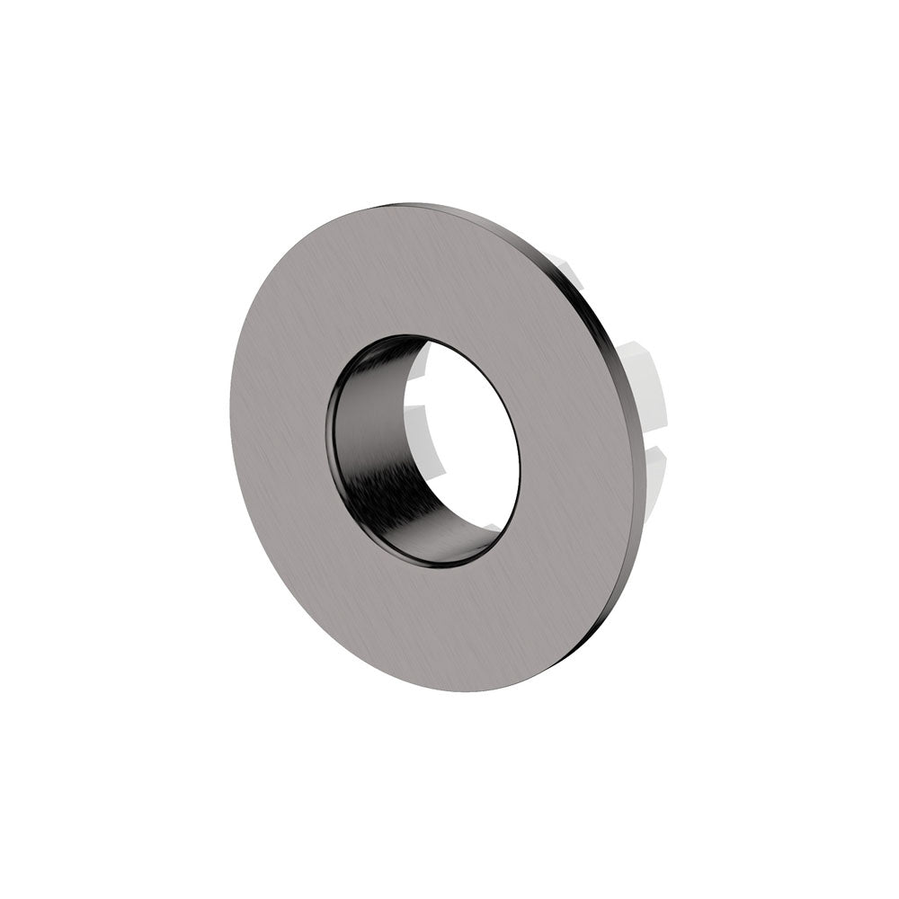 OVERFLOW RING Gun Metal for Ceramic Basin Larger Fixing