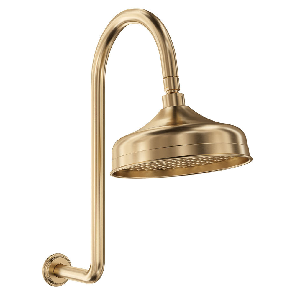 LILLIAN Shower Arm and Head Set Urban Brass