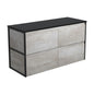 AMATO INDUSTRIAL 1200 Cabinet Matte Black Frames Wall Hung