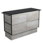 AMATO INDUSTRIAL 1200 Cabinet Matte Black Towel Rails On Kick