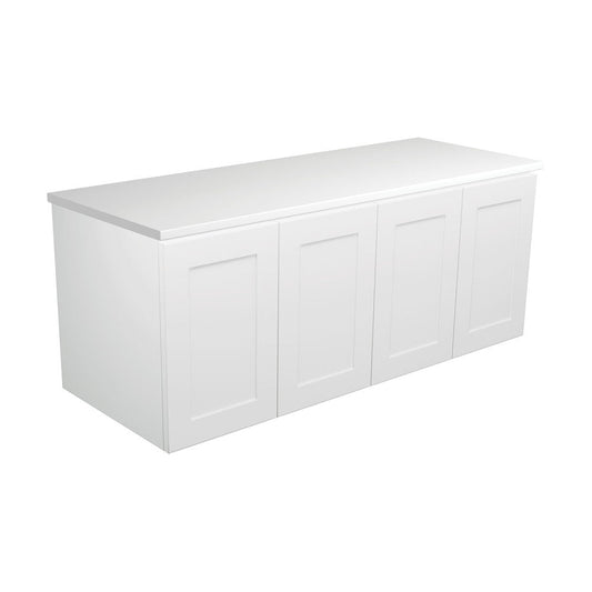 MILA SHAKER 1200 Cabinet Wall Hung Satin White 1180 x 455 x 450mm