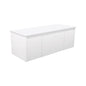 Alina Fluted Satin White 1200 Wall-Hung Cabinet