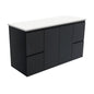 Fingerpull 1200mm Satin Black Wall Hung Cabinet