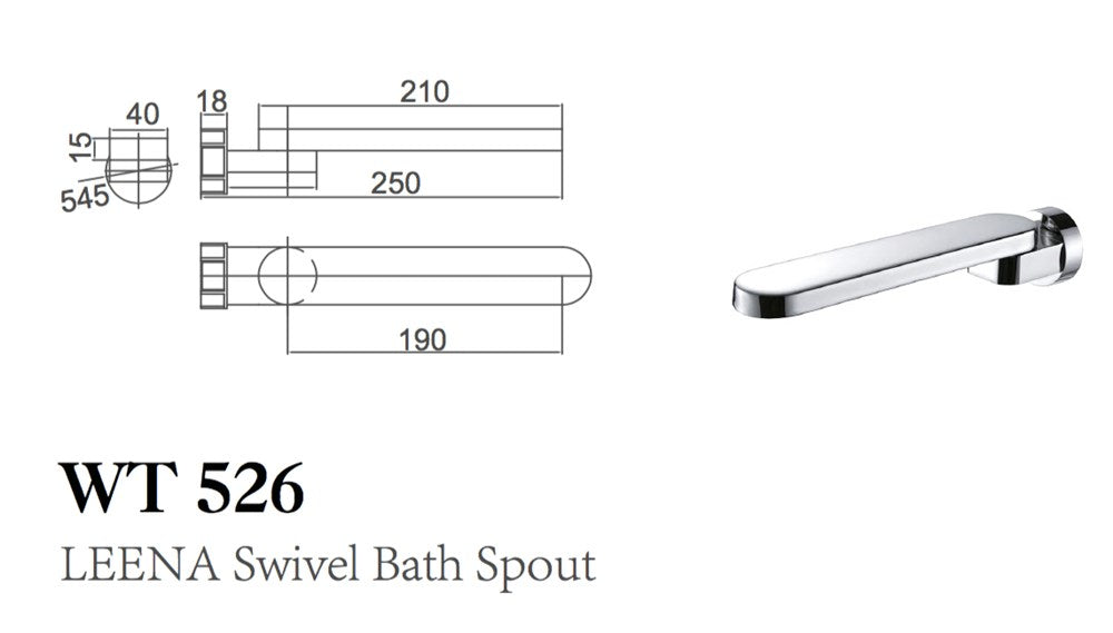 LEENA Swivel Bath Spout