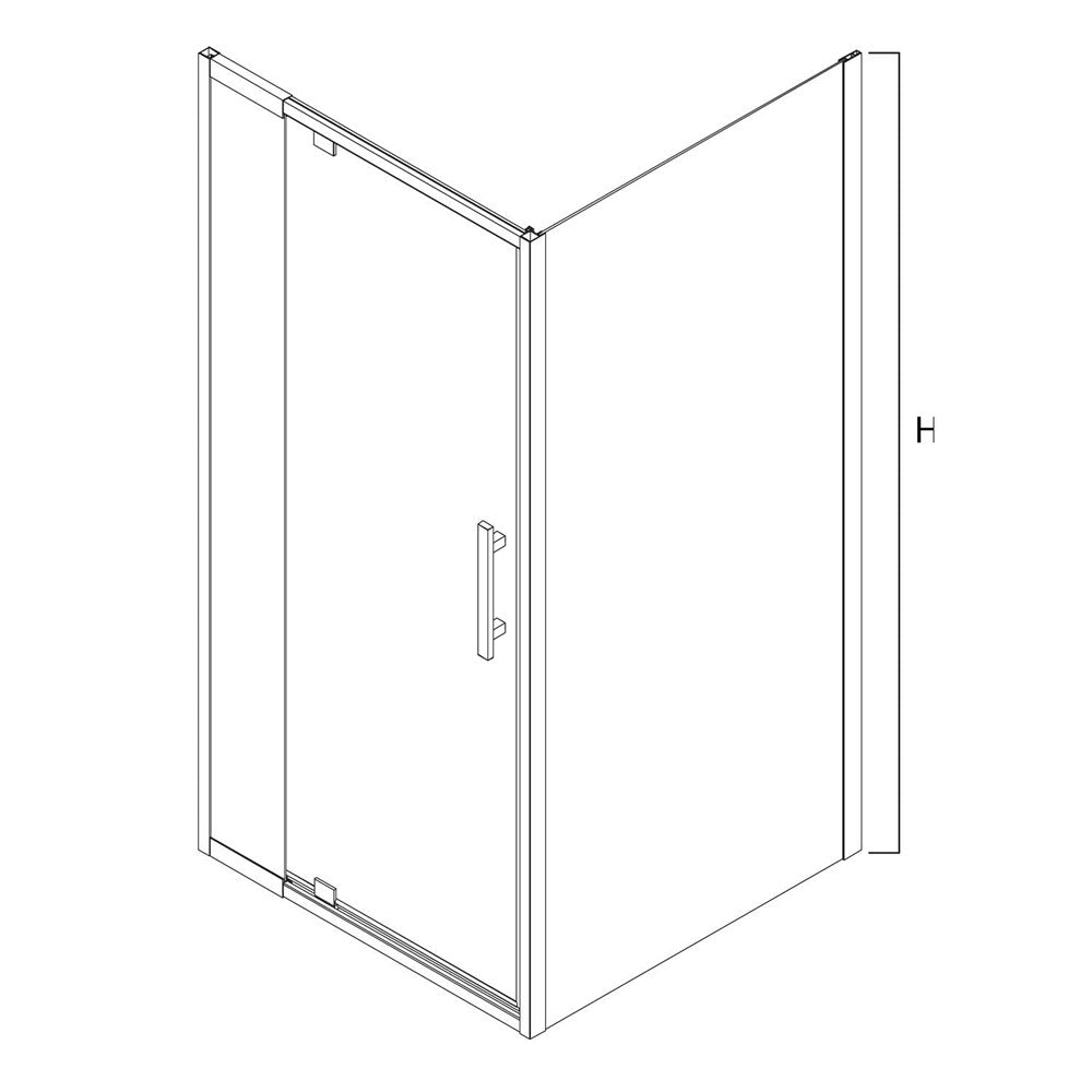 Louve Shower Curved Slider LS1000CDC
