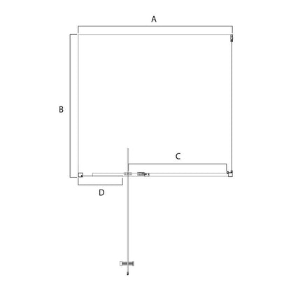 Louve Shower Curved Slider LS1000CDC