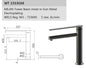 ROMEO Tower Basin Mixer in Gun Metal