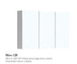 BELLA 1200 Pencil Edge Mirror Cabinet