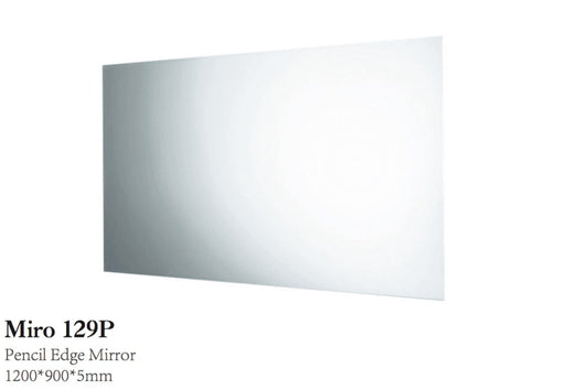 1200 x 900mm Pencil Edge Mirror