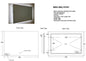 900mm Anti Fog Mirror with LED Light