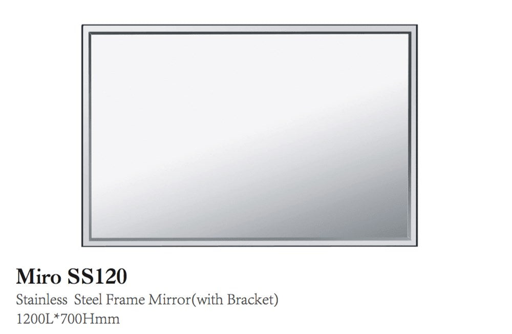 MIRROR St/Steel Edge 1200x700