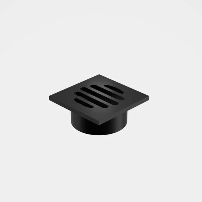 Caroma Square Floor Waste - 50mm Outlet - Grate - Matte Black