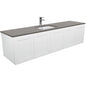 Sarah Dove Grey Undermount Single Bowl 1800 Mila Wall-Hung Vanity