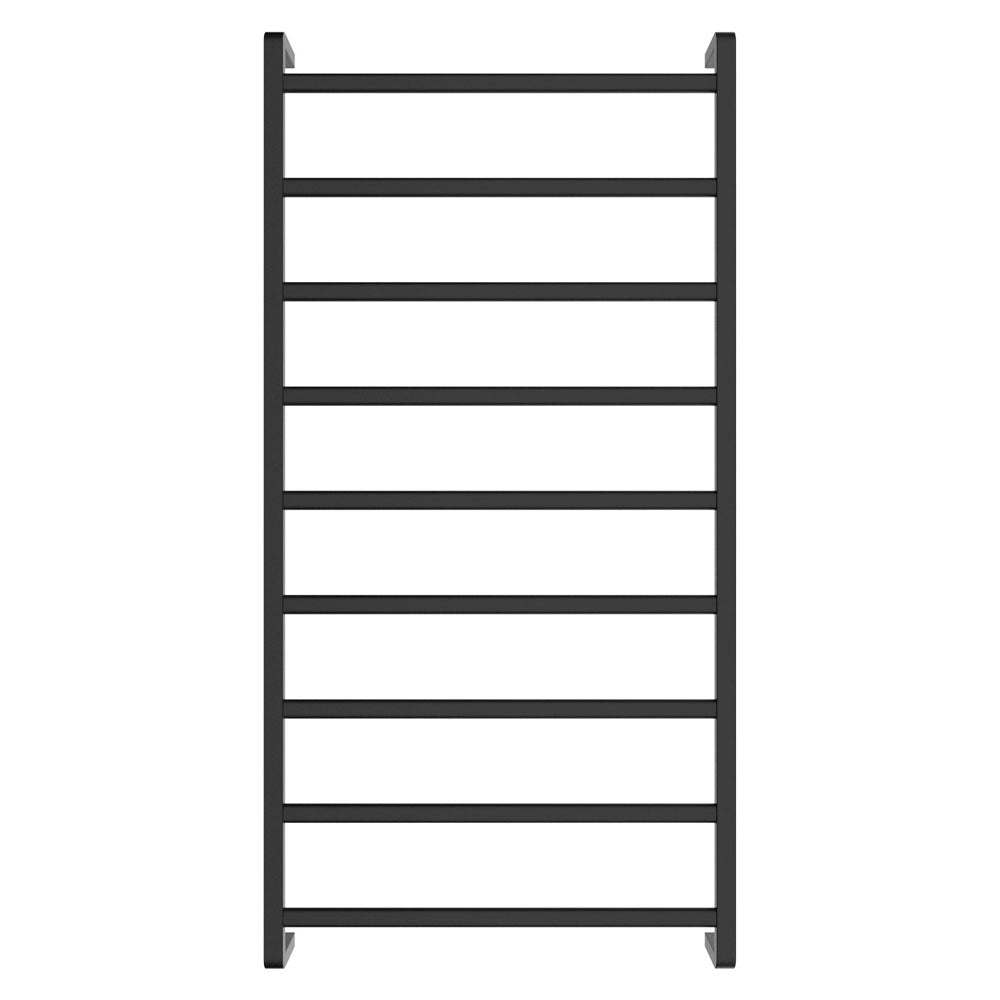 KOKO Heated Towel Rail 60120 Matte Black (9 Bars) 600x1200x100mm