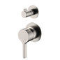 SANSA Diverter Mixer Brushed Nickel Small Round Plates